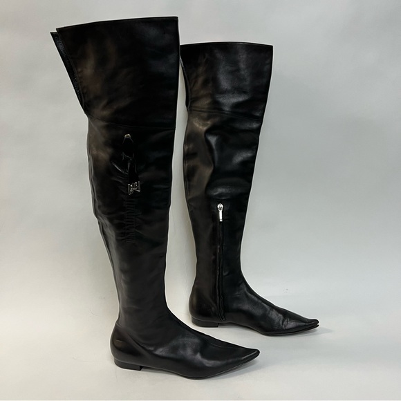 Dior Black Over the Knee Boots - Picture 16 of 16